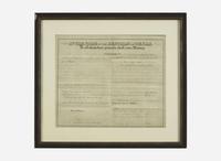 [Americana] [Republic of Texas] Houston, Sam: Partially-Printed Document, signed