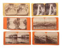 [EARLY PHOTOGRAPHY]. 12 stereoviews featuring scenes from Minnesota, Montana, New Mexico, and Utah.