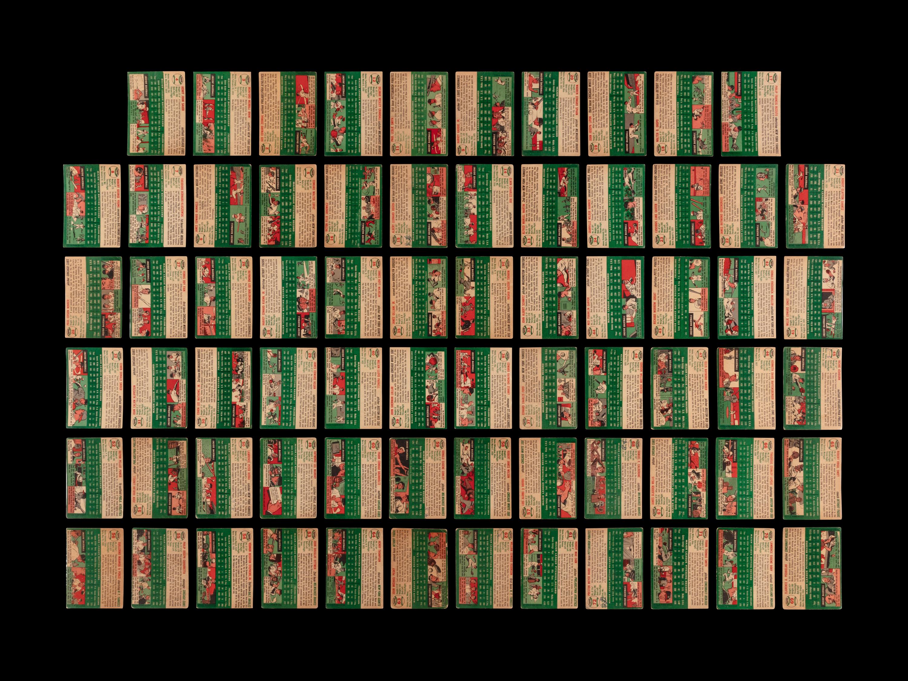 A Near Set of 1954 Topps Baseball Cards (243/250)