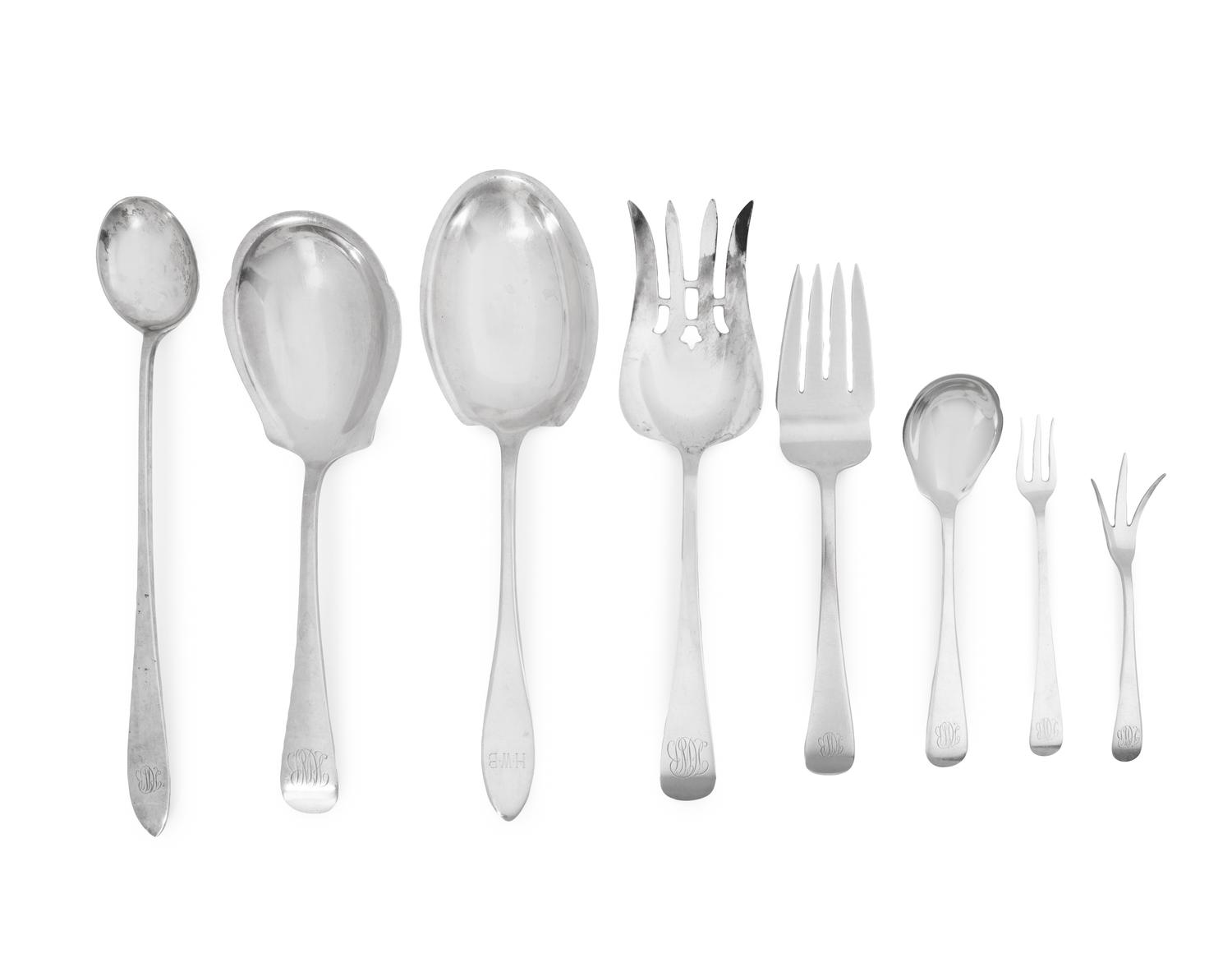 An American Silver Flatware Service