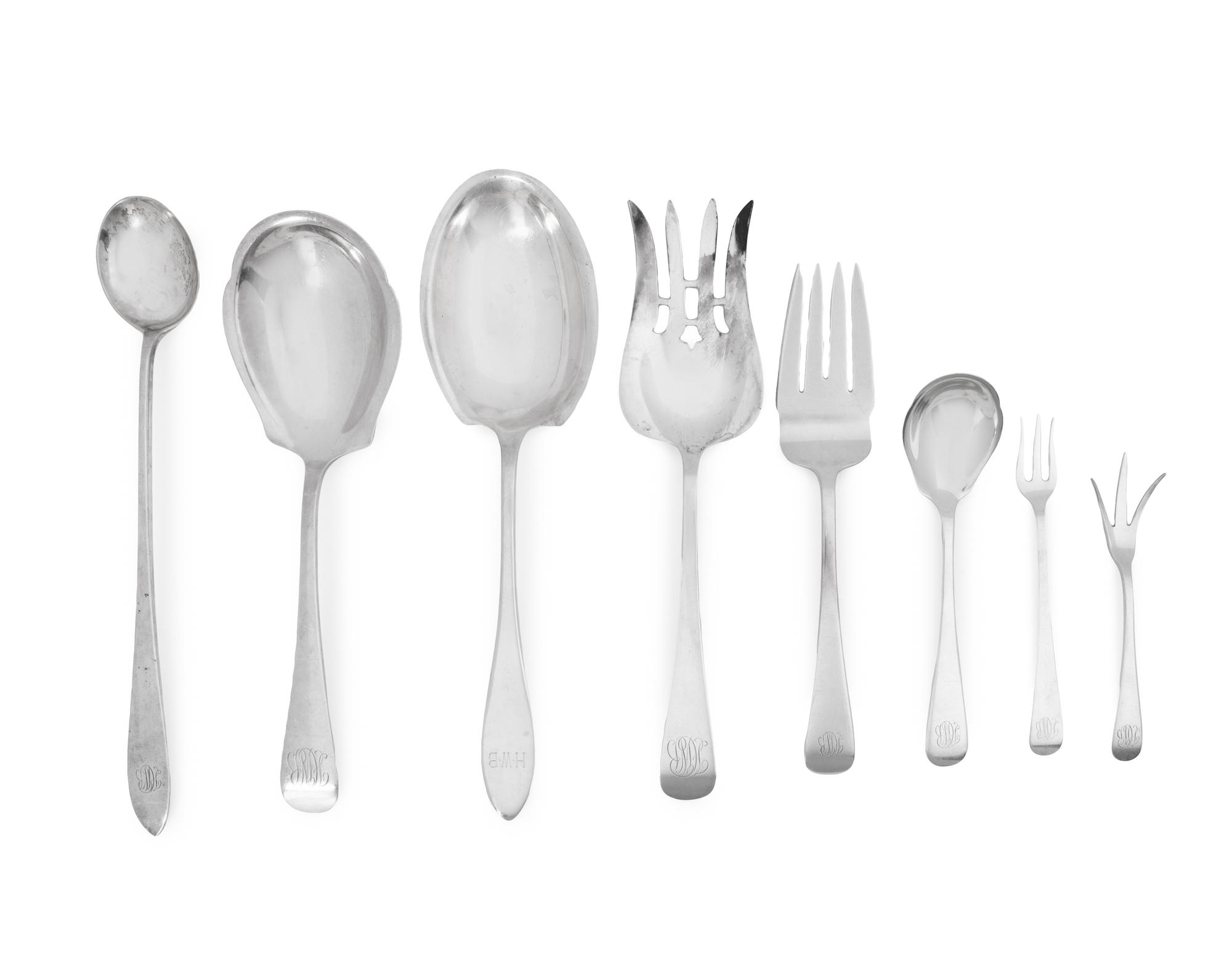 An American Silver Flatware Service