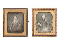 [EARLY PHOTOGRAPHY]. 22 sixth plate daguerreotypes of lovely young women.