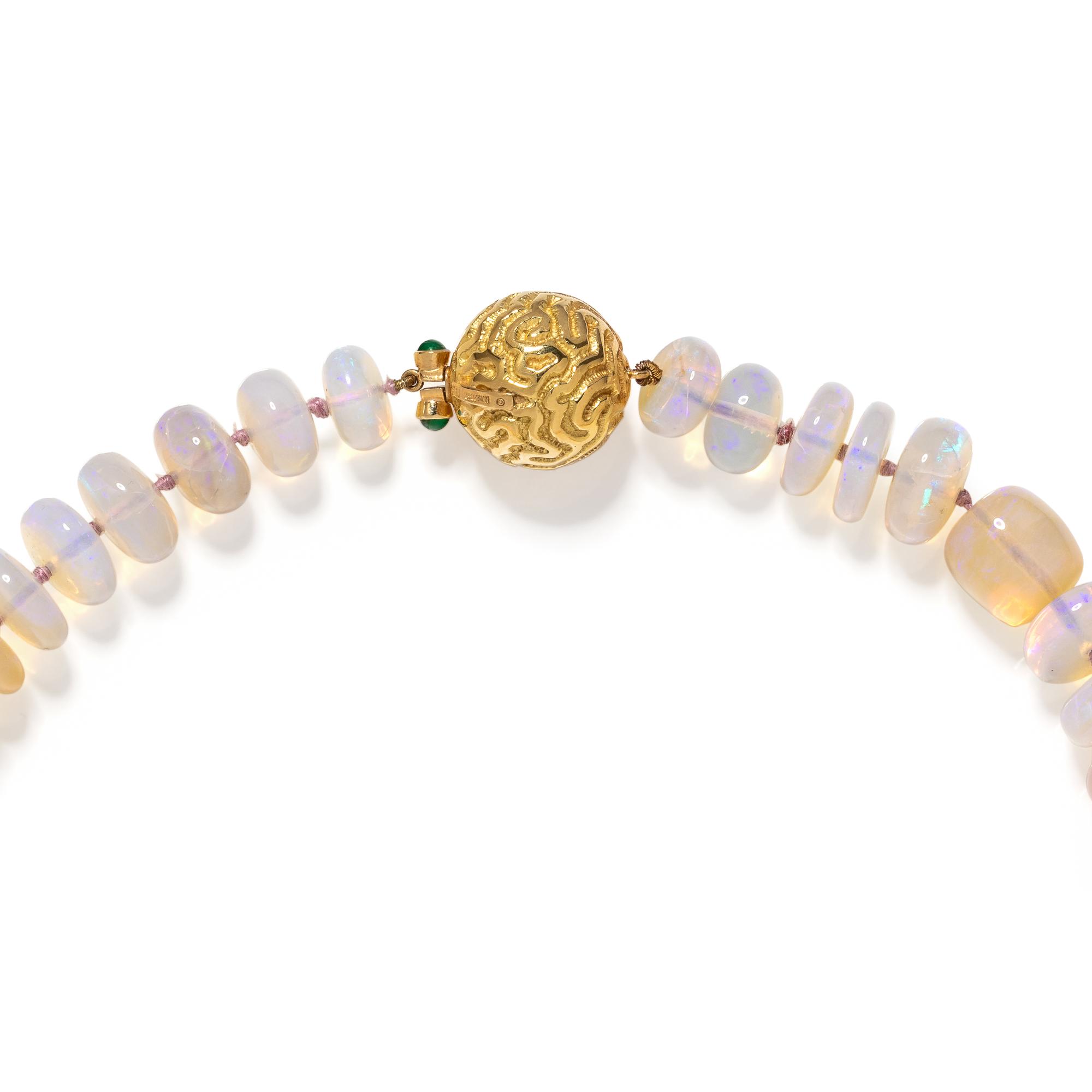 NICHOLAS VARNEY, OPAL BEAD NECKLACE