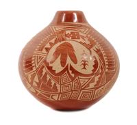 Dennis Daubs (b.1960), Jemez Height 3 3/4 x diameter 3 3/4 inches.