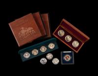 [PRIVATE ISSUE] A Large Collection of Albuquerque Balloon Fiesta Commemorative Silver 1 ozt. Proof Rounds and Cases