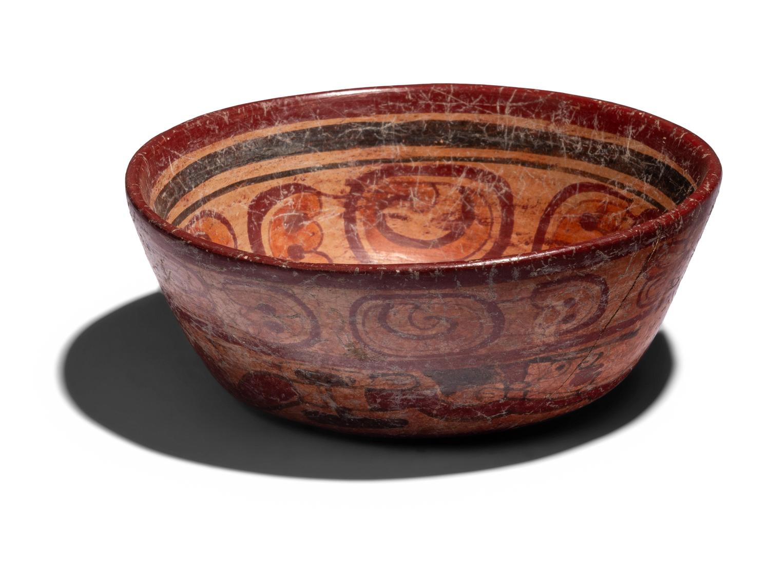 Three Maya Polychrome Bowls