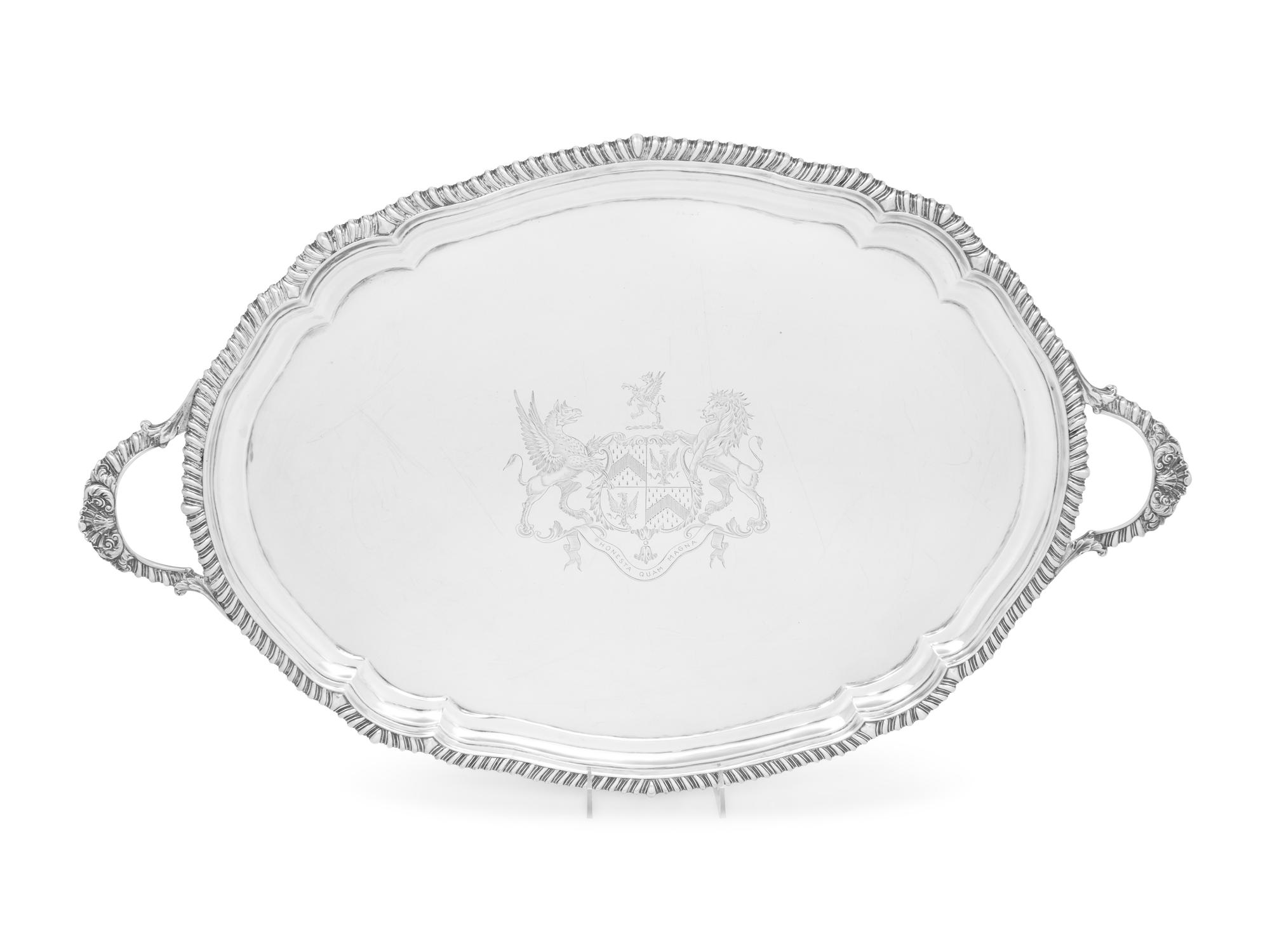 A George IV Silver Two-Handled Tray