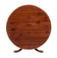 A Regency Style Mahogany Dining Table Height 2 3/8 x diameter 4 inches. — Denis E. W. Hillman, 1975