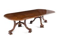 A Therien Studios Walnut Volute Dining Table