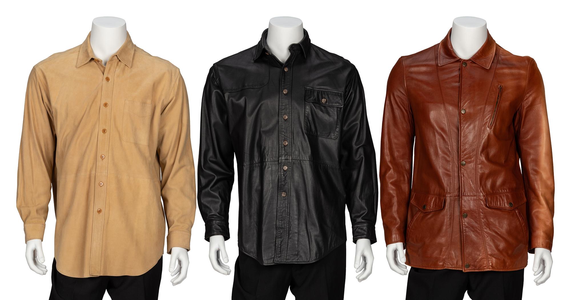 Ralph Lauren, Three Leather Tops