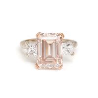 FANCY BROWNISH PINK DIAMOND RING