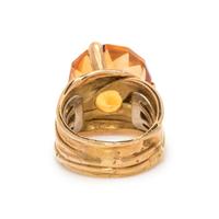 ANGELA PINTALDI, YELLOW GOLD AND CITRINE RING