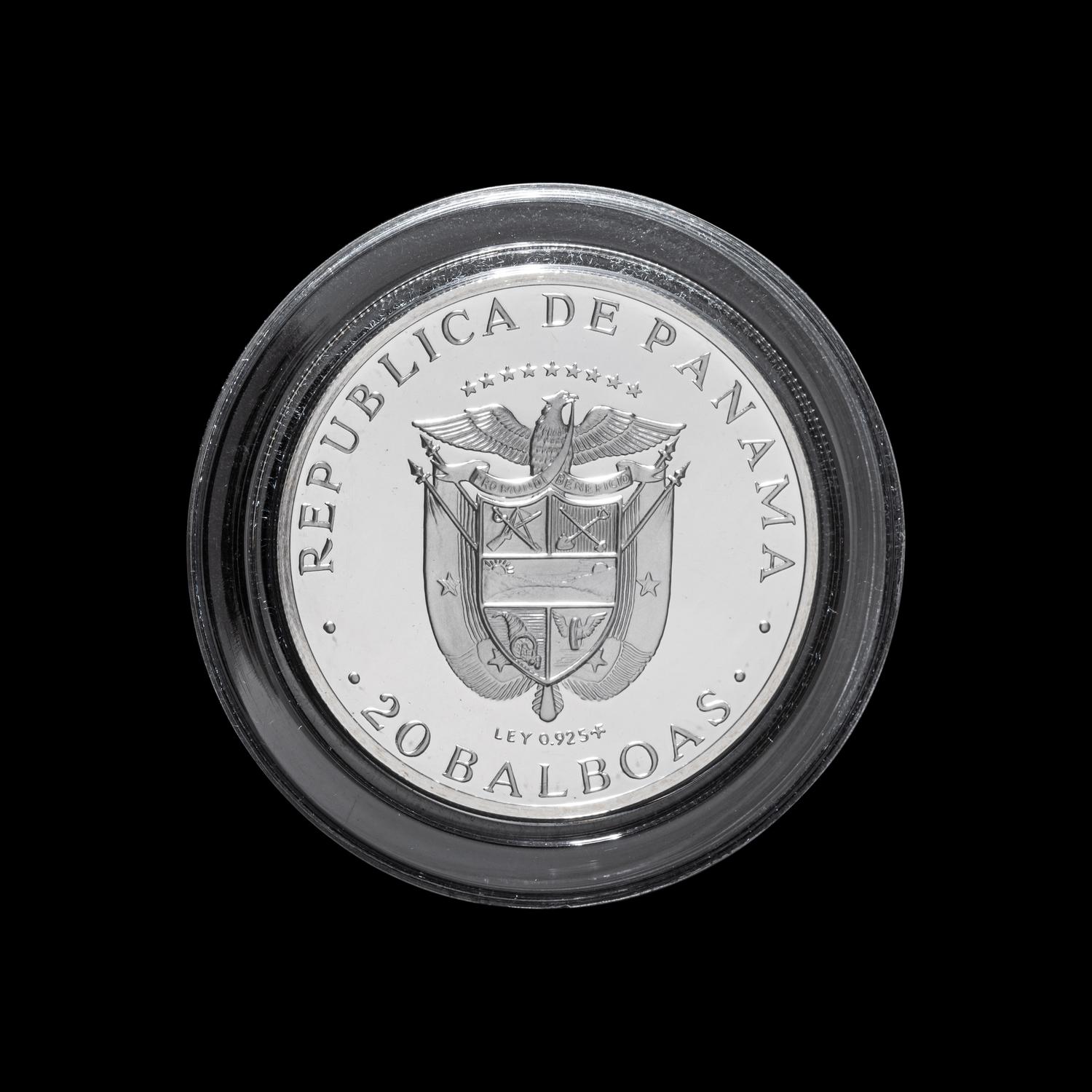 FRANKLIN MINT: Panama 1971 20 Balboa Silver Proof