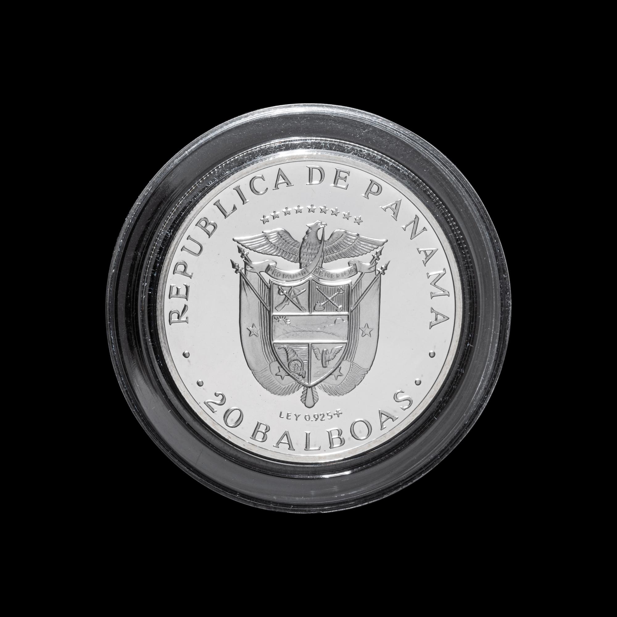 FRANKLIN MINT: Panama 1971 20 Balboa Silver Proof