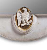 A Georgian Style Carved Marble Mirror