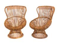 A Pair of Franco Albini "Margherita" Chairs — 20TH CENTURY