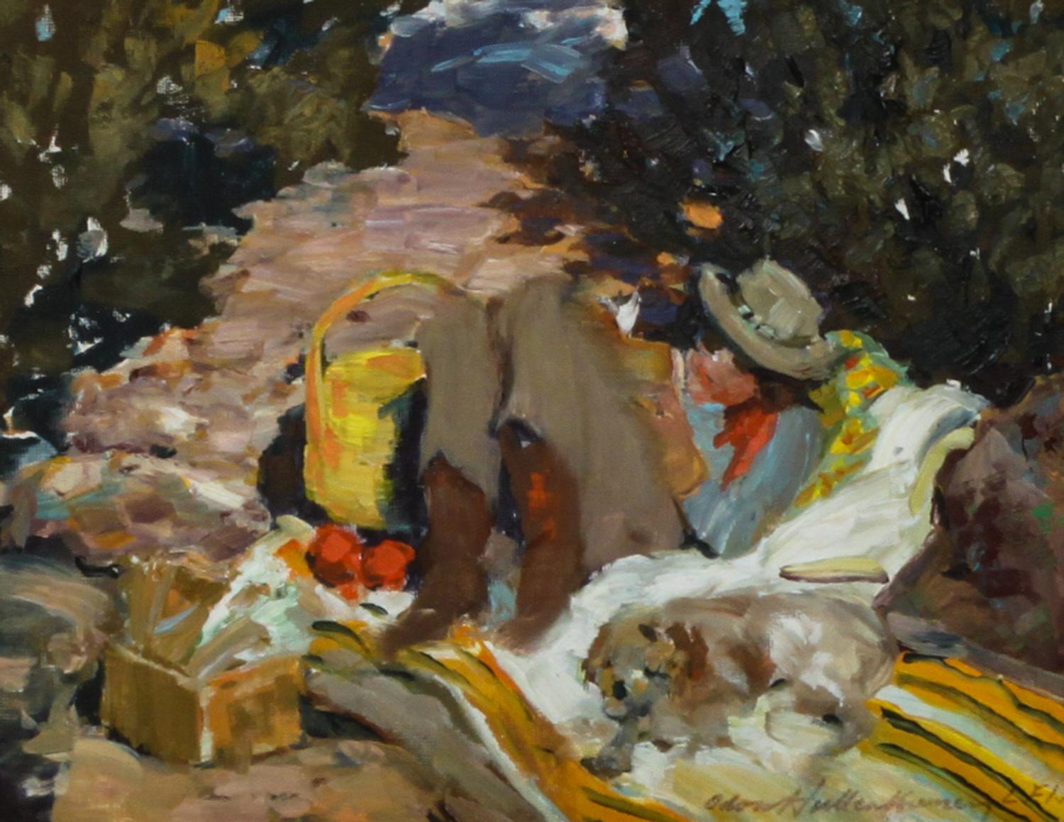 Odon Hullenkremer, (American, 1888-1978), Picnic Siesta