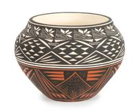 Tim Chino Height 4 1/4 x diameter 5 1/4 inches — (Acoma, 20th Century)
