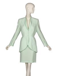Thierry Mugler Seafoam Green Skirt Suit