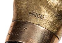 An Edwardian 12-Karat Gold Zoomorphic Walking Stick