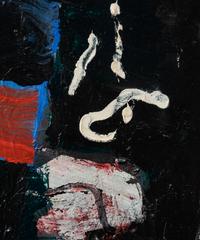 Blue, Red, White on Black , 1961