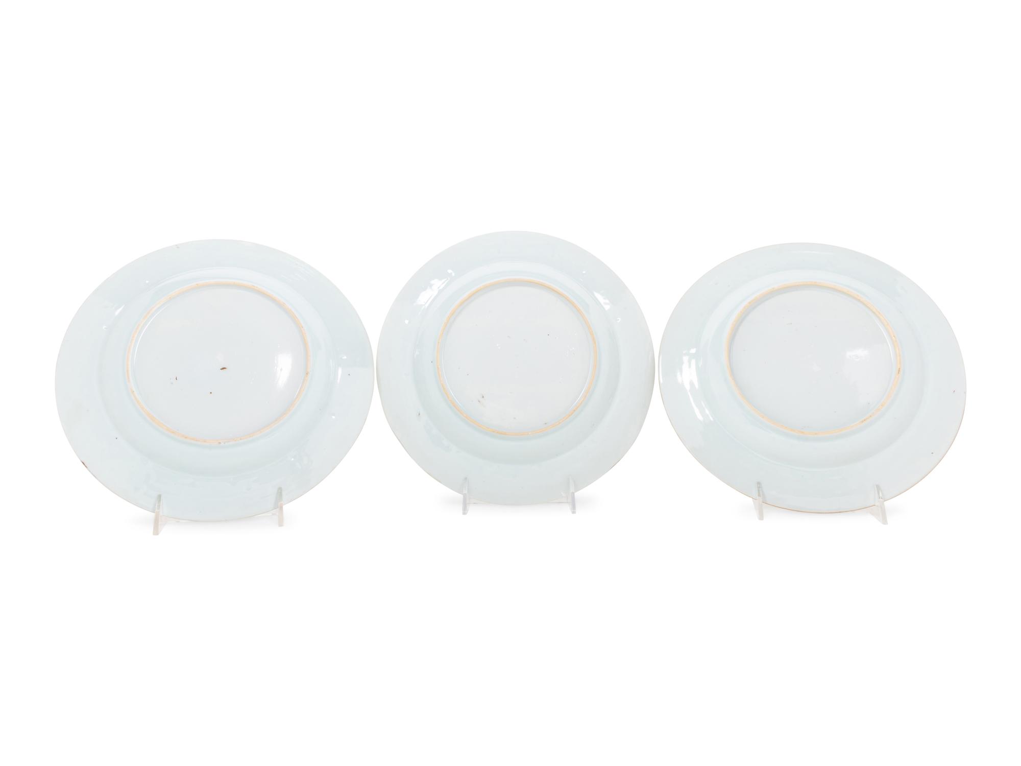 A Set of Sixteen Chinese Export Armorial Plates