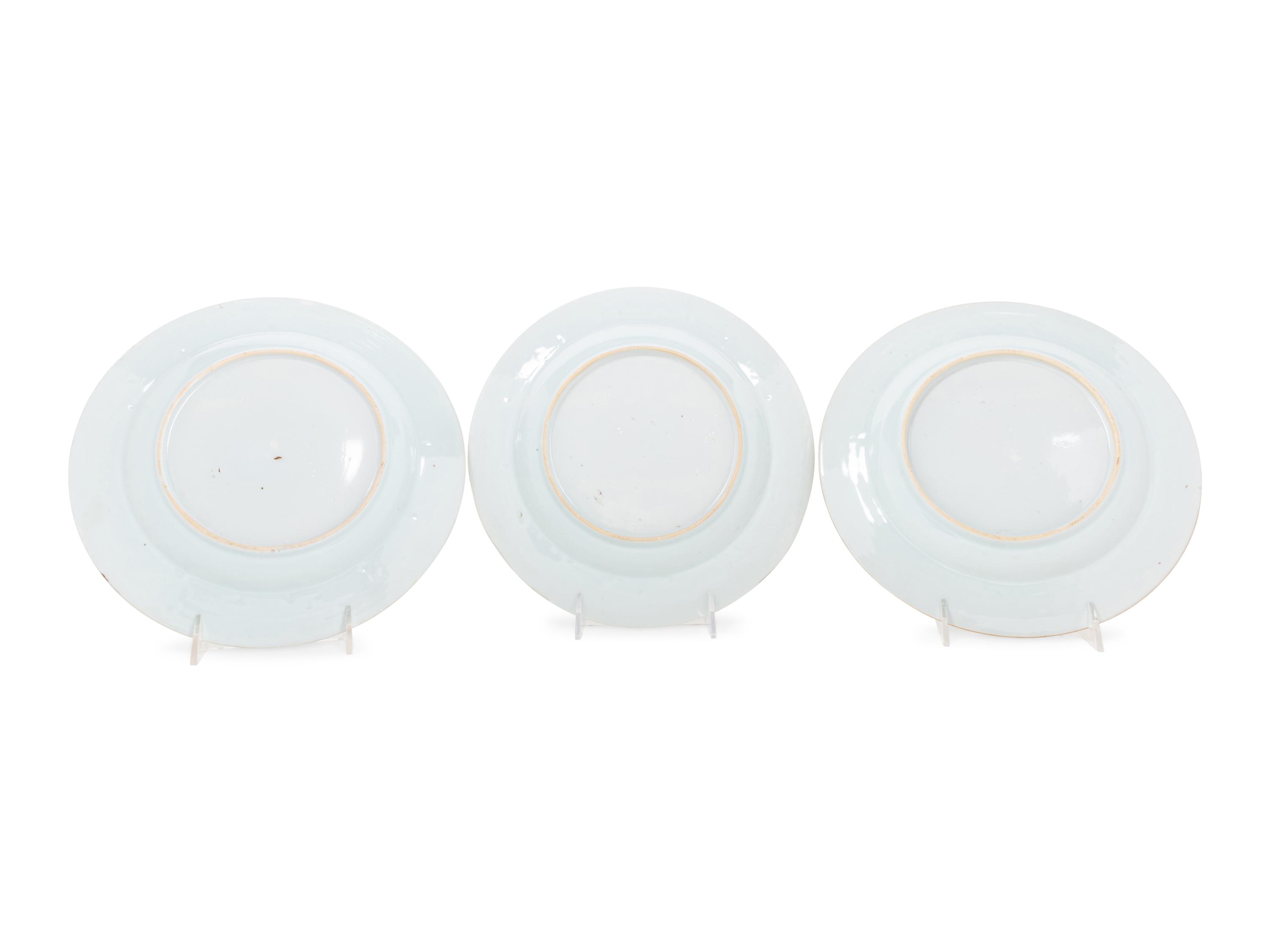 A Set of Sixteen Chinese Export Armorial Plates