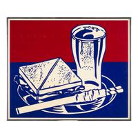 Roy Lichtenstein (American, 1923–1997) — Sandwich and Soda (from X + X (Ten Works by Ten Painters) ), 1964