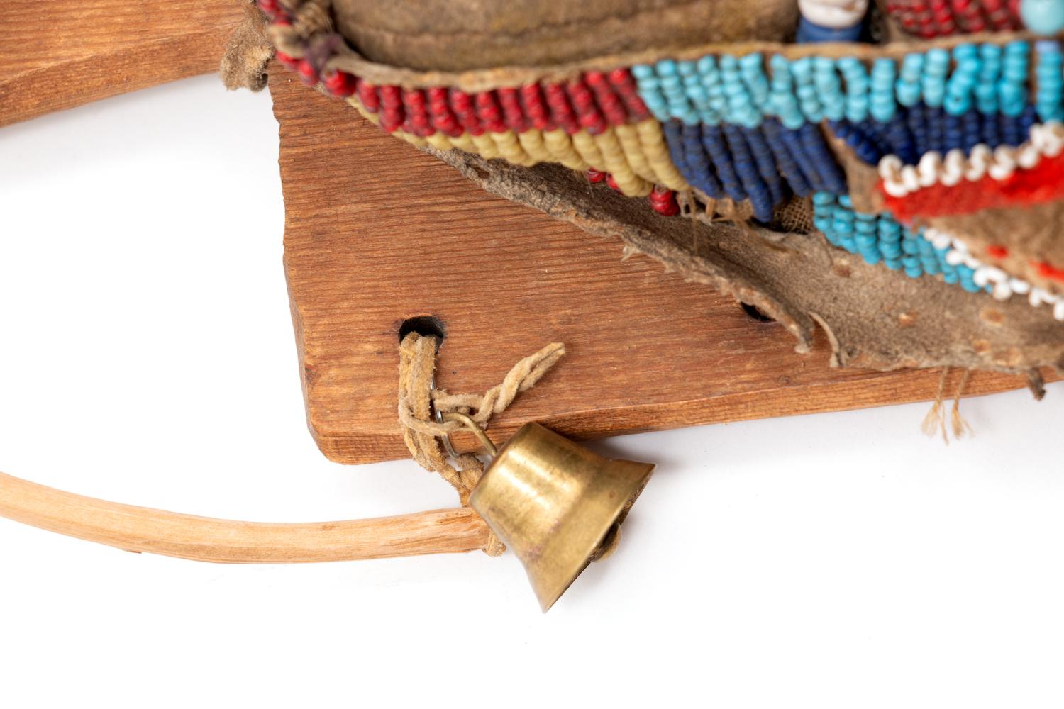 Umatilla Beaded Hide Cradle