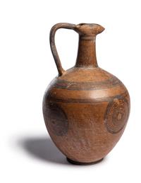 A Cypriot Black‑on‑Red II Ware Jug