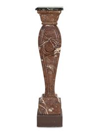 An Italian Red-Veined Marble Pedestal