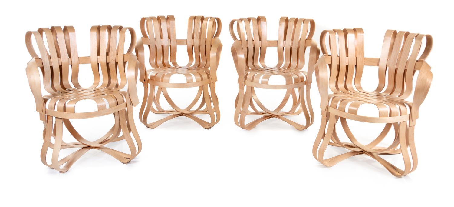 Set of Four Cross Check Chairs Knoll, USA
