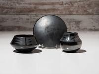 Blackware Pottery with Gunmetal Finish