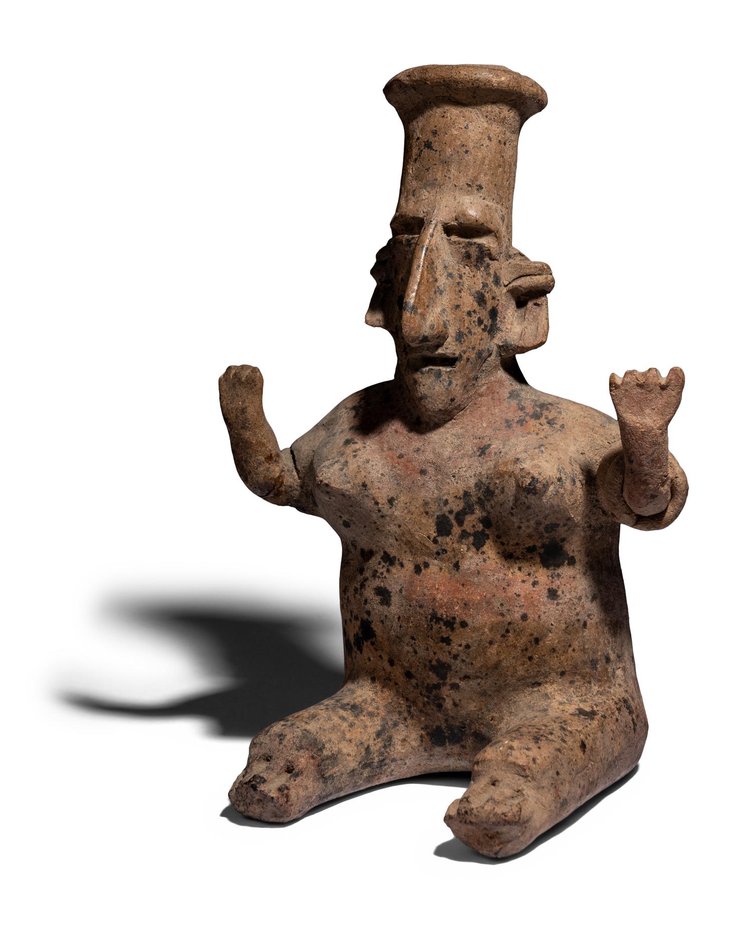 A Jalisco Terracotta Seated Woman