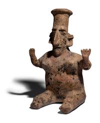 A Jalisco Terracotta Seated Woman