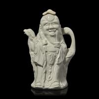 Eumorfopoulos Collection: A Molded "Soft Paste Porcelain" "Shoulao" Ewer, 18th Century 清中期 德化壽老執壺