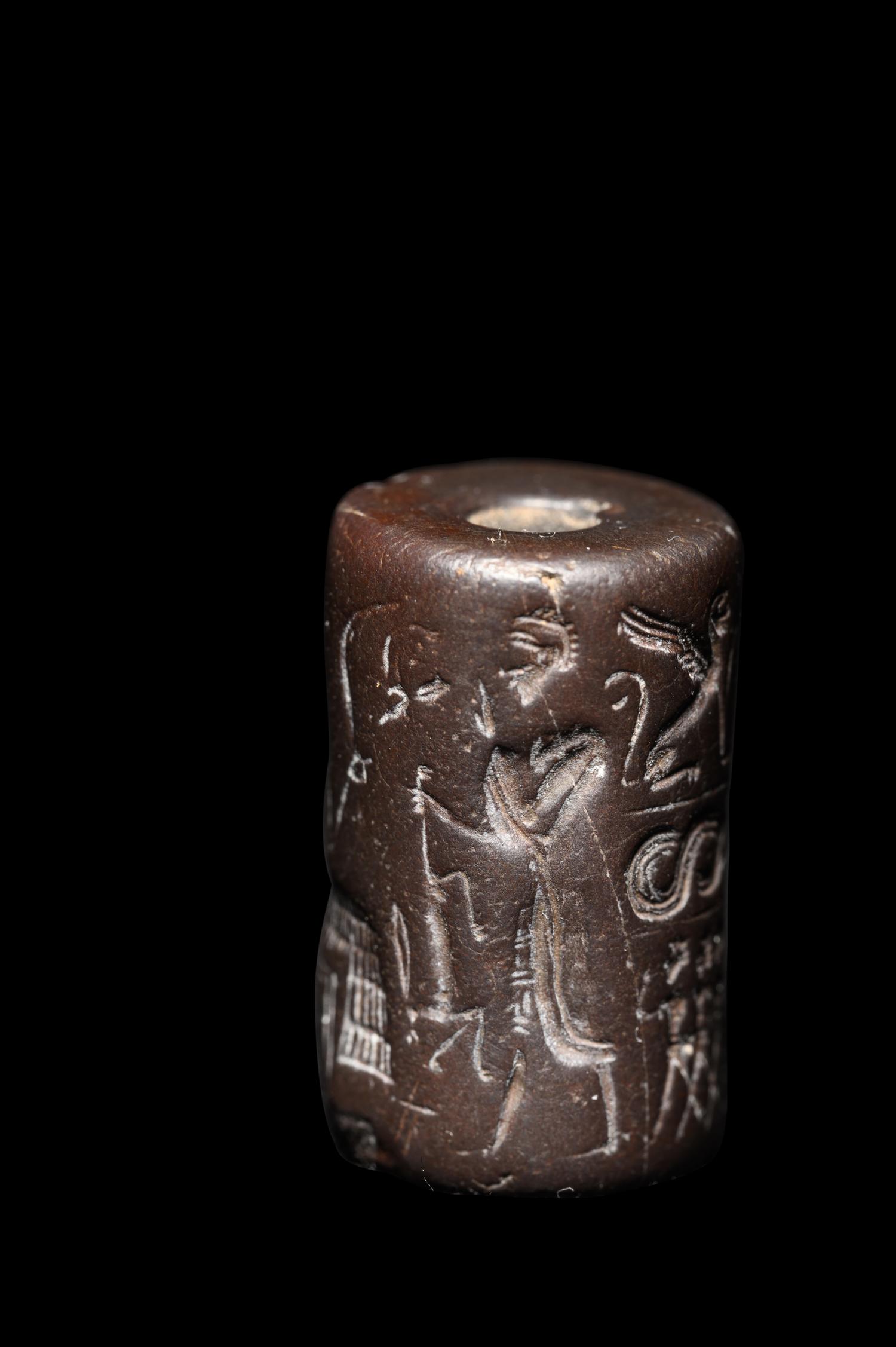 A Northern Mesopotamian Hematite Cylinder Seal