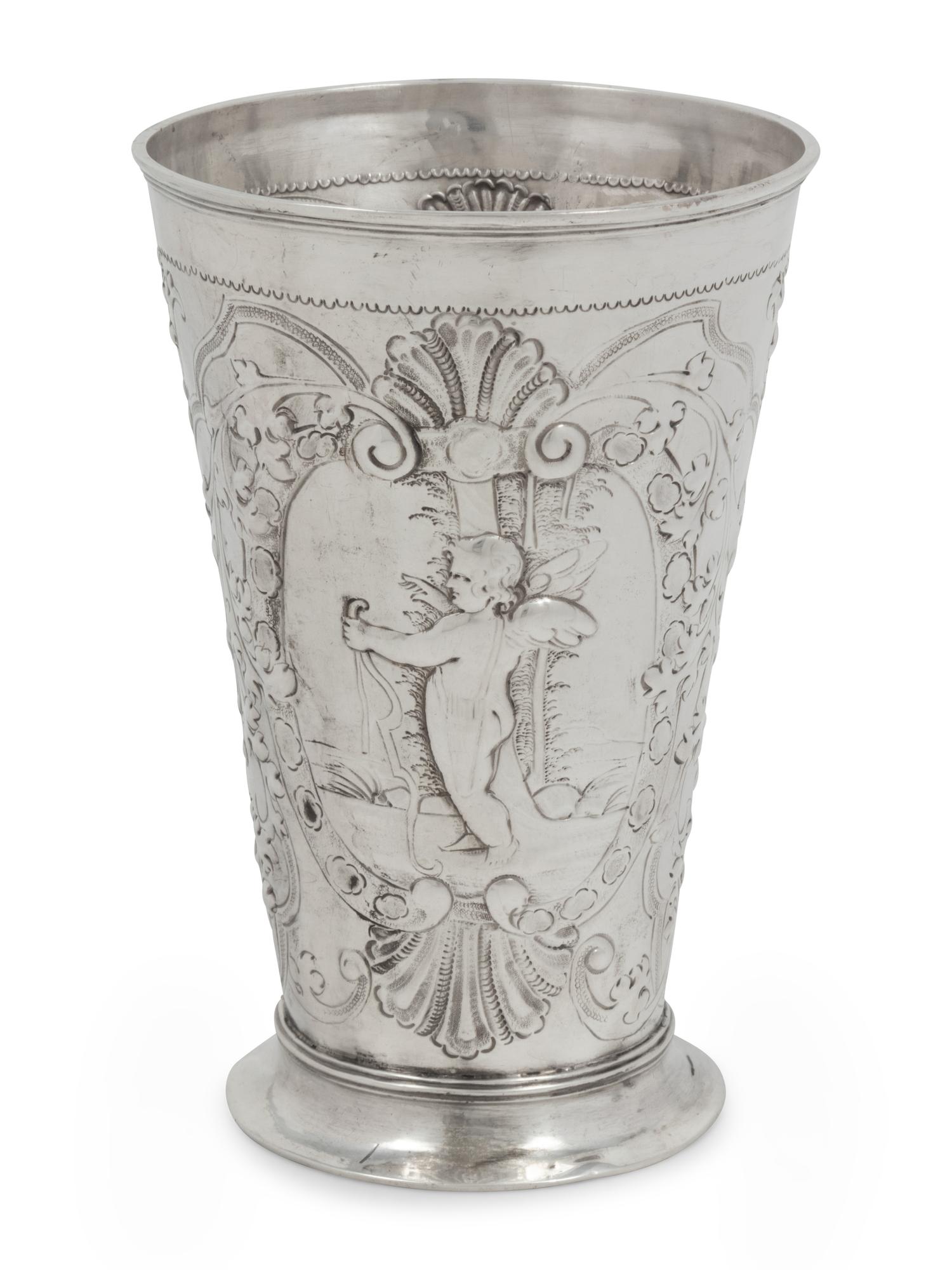 A Russian Silver Beaker