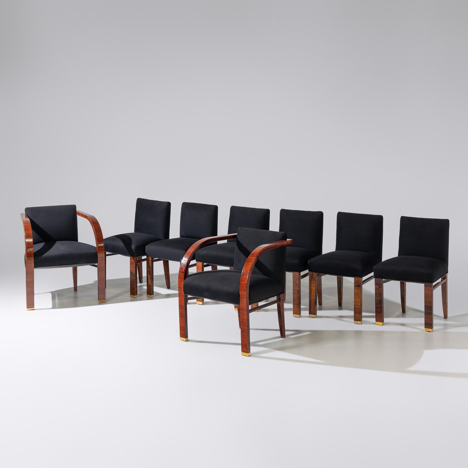 Set of 8 dining chairs, c. 1935