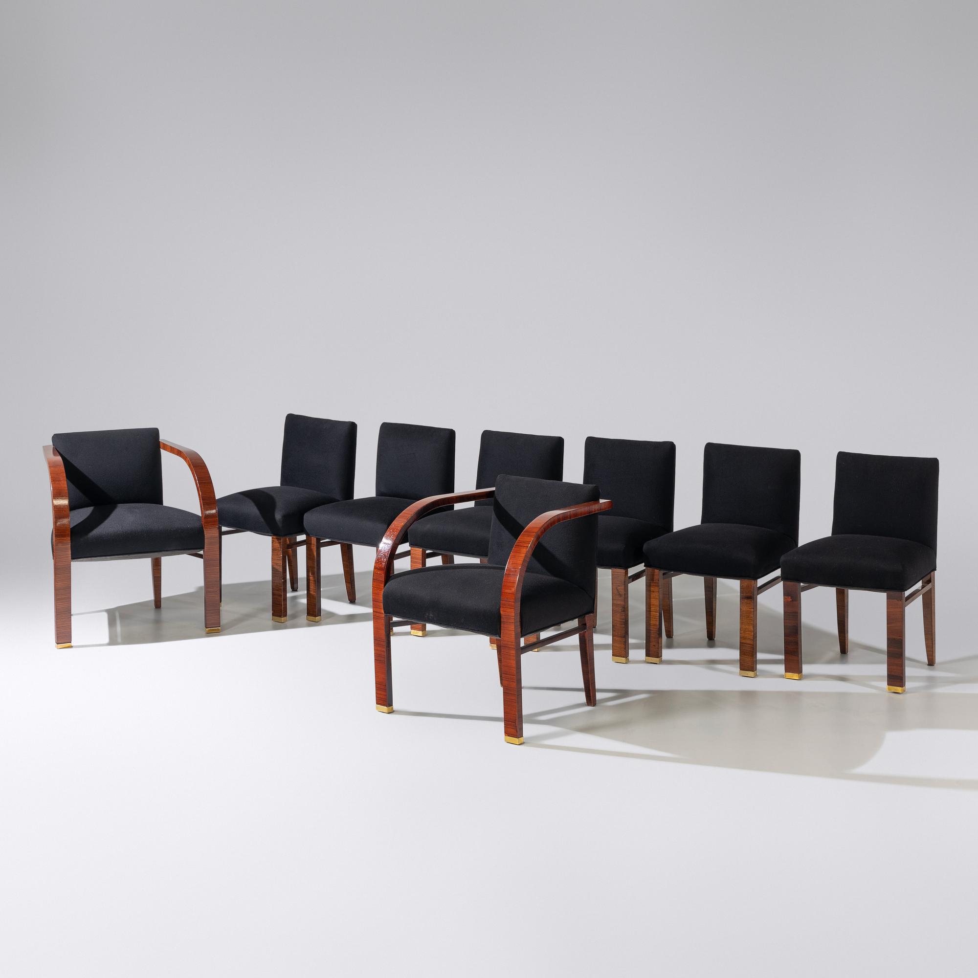 Set of 8 dining chairs, c. 1935