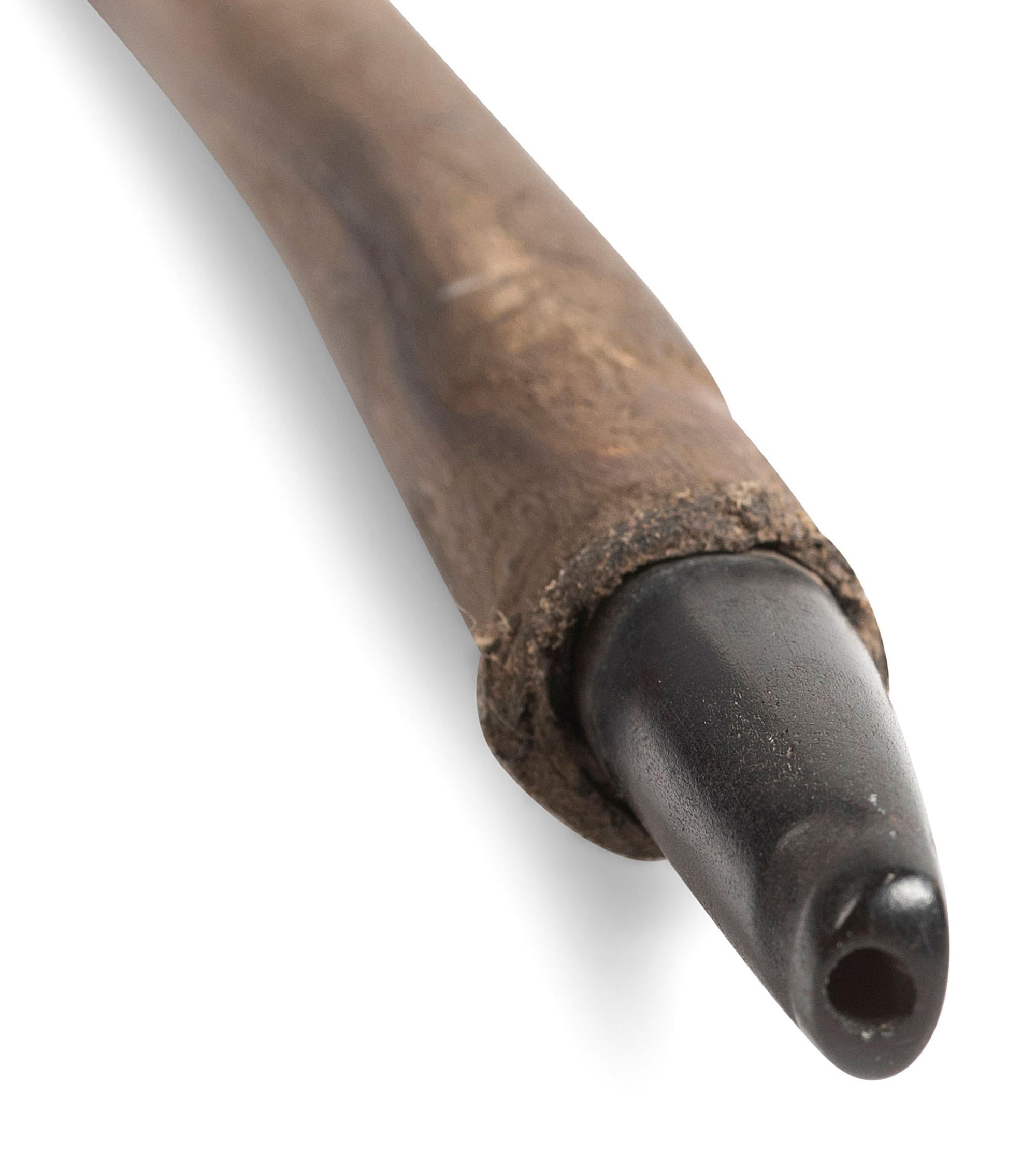 Great Lakes Figural Steatite Pipe Bowl, with Stem