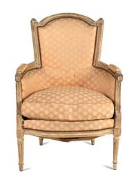 A Louis XVI Painted Bergere