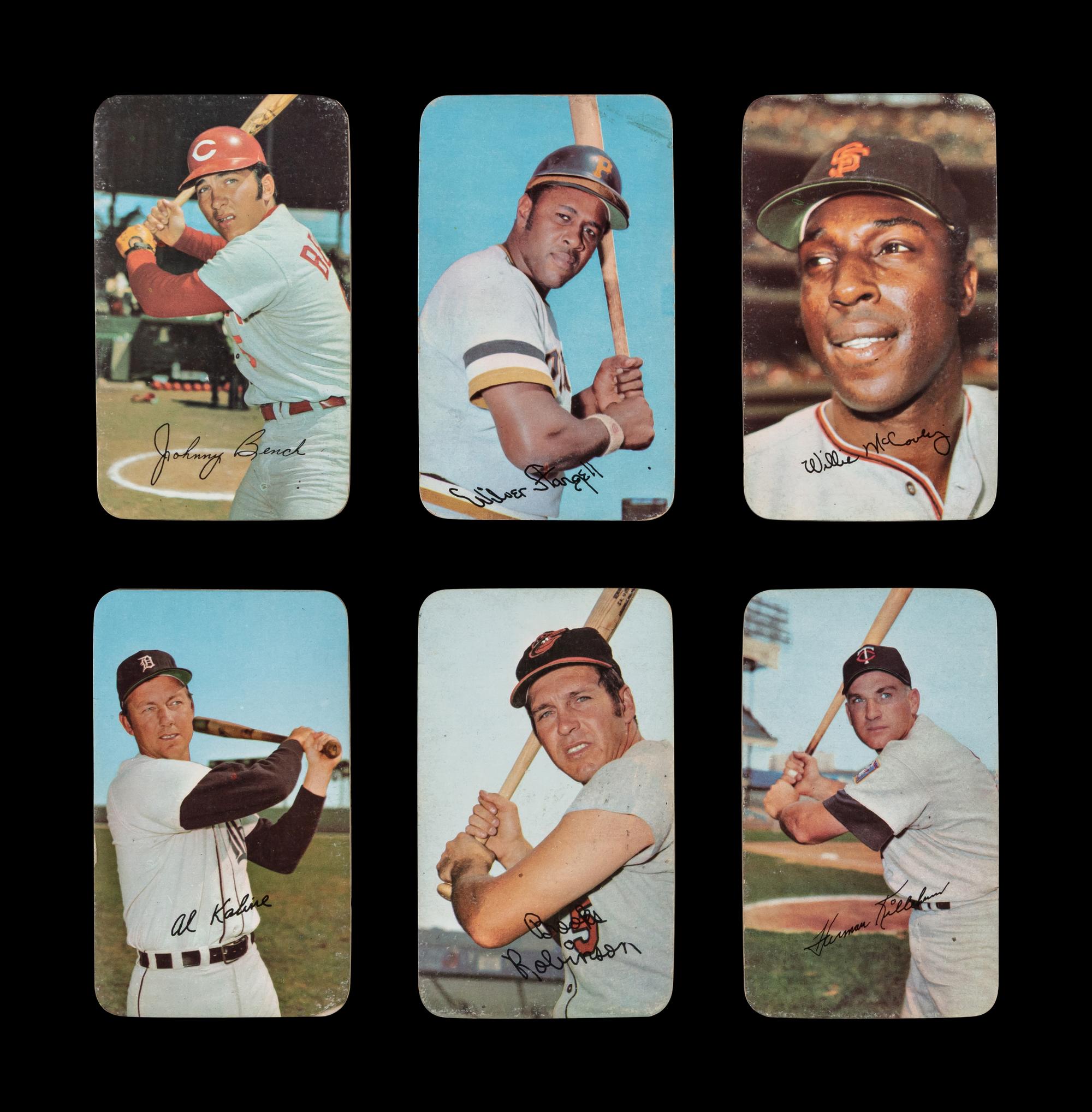 A Collection of 1960s Odd Ball Baseball Cards Including Mickey Mantle and Multiple Hall of Famers