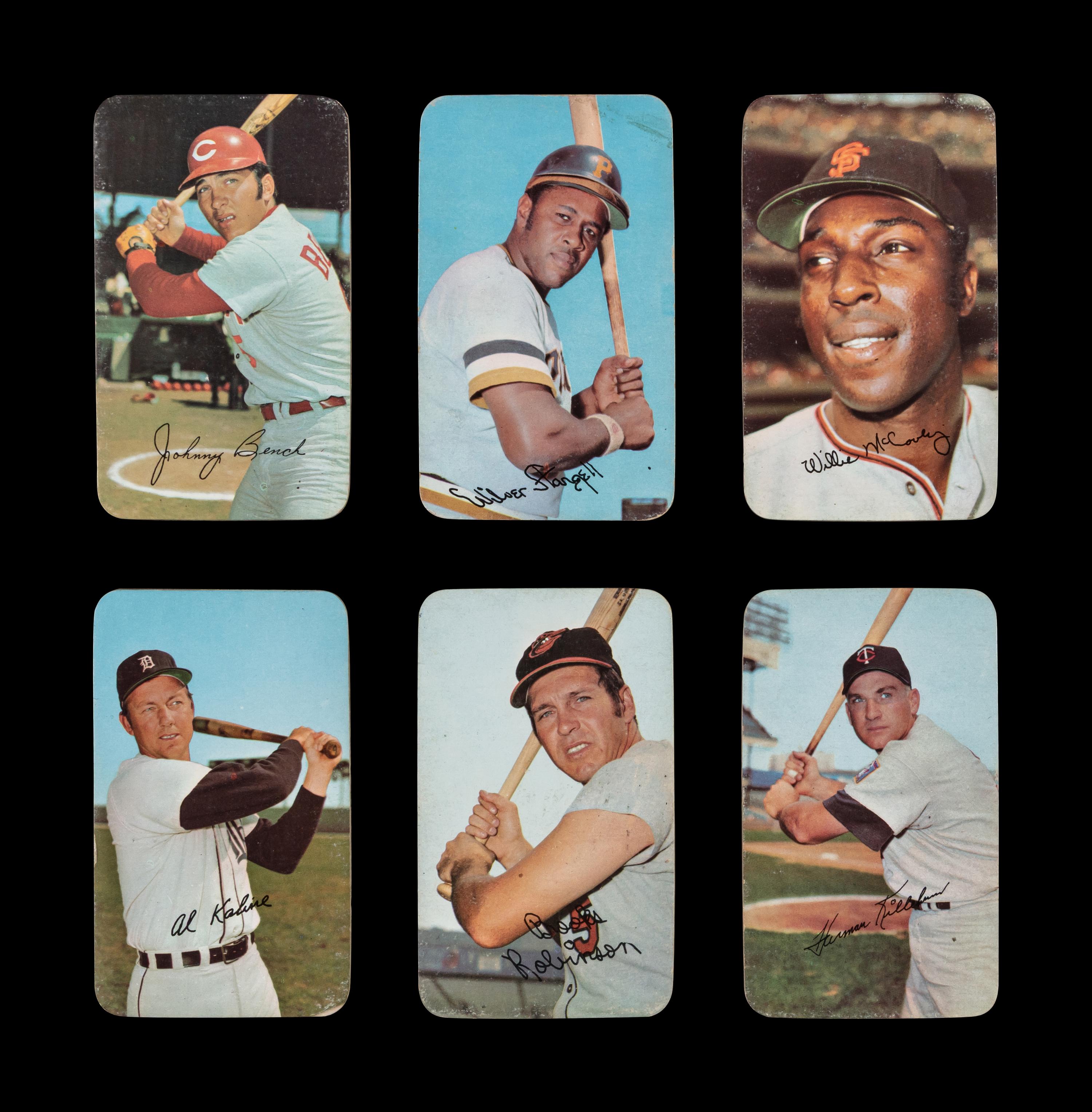 A Collection of 1960s Odd Ball Baseball Cards Including Mickey Mantle and Multiple Hall of Famers