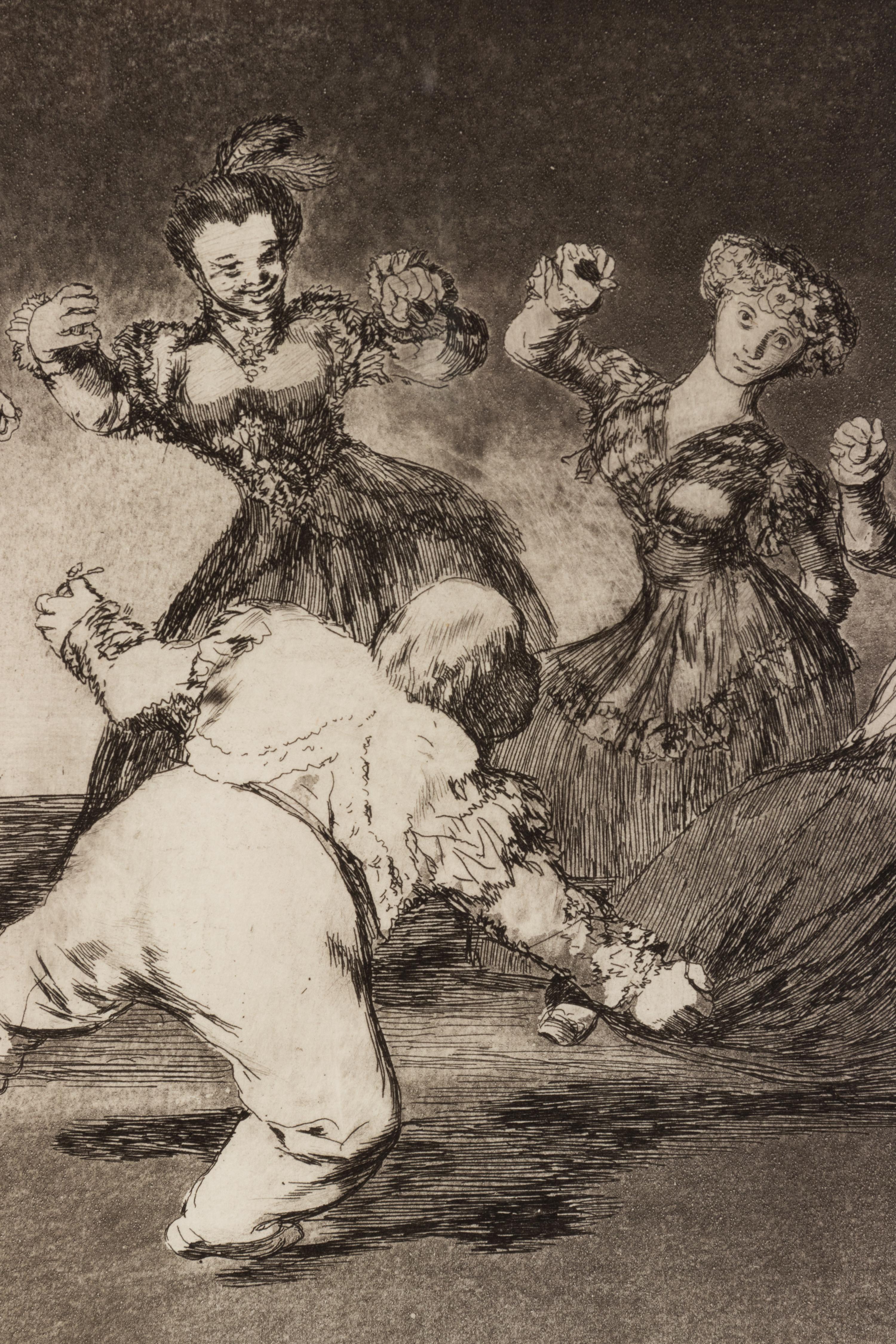 If Marina Will Dance, She Has to Take the Consequences (plate 12 from Los Proverbios)