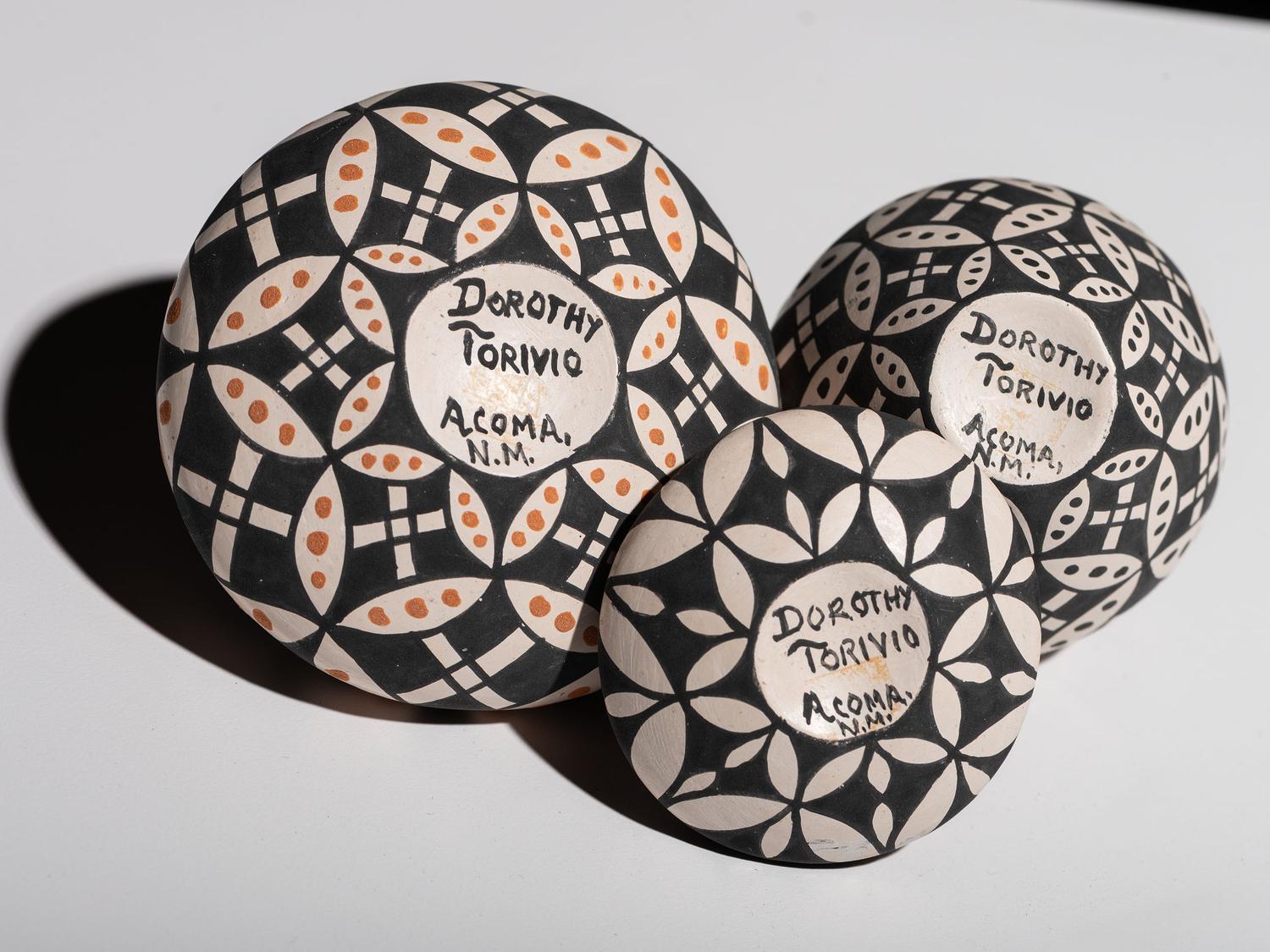 Miniature "Op-Art" Pottery