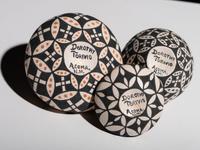 Miniature "Op-Art" Pottery