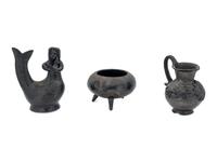 Three Dona Rosa Blackware Articles