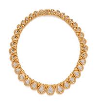 BICOLOR GOLD AND DIAMOND NECKLACE