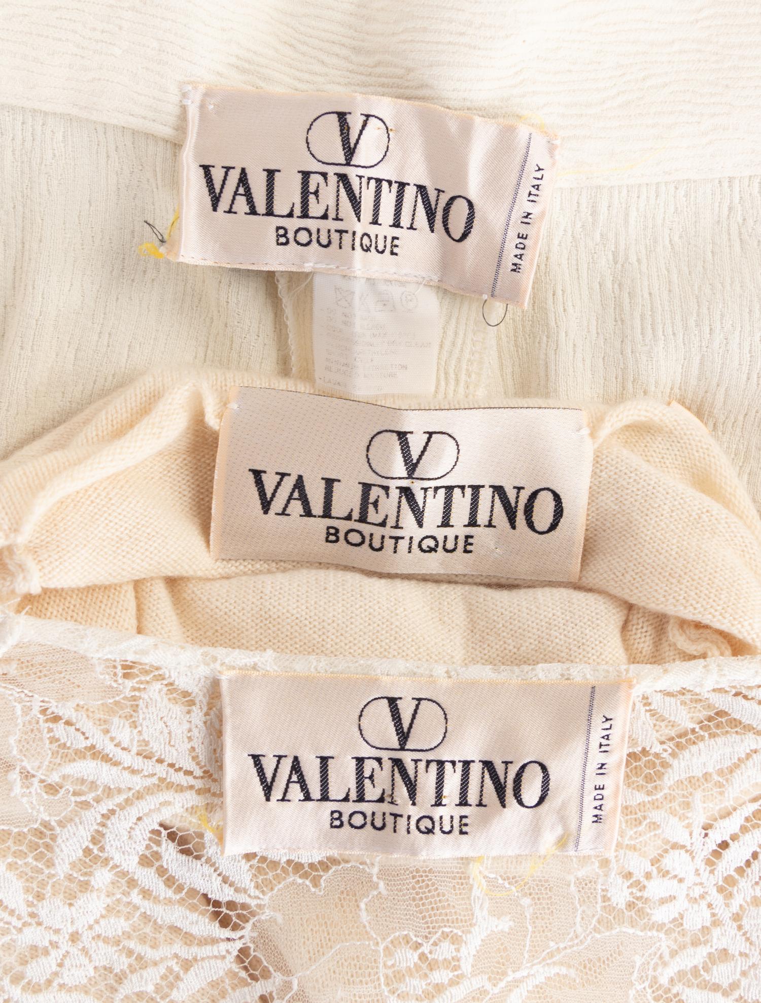 Collection of Valentino Lace Items, 1990-2000s